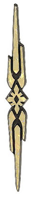 TRIM DIAMOND CENTRE 115mm GOLD/CRYSTAL