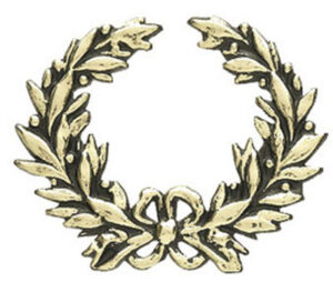 TRIM WREATH 55mm GOLD/BLACK