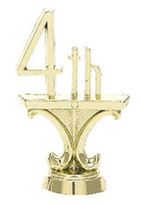 NUMBERS 4th GOLD 60mm