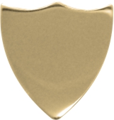 GOLD SMALL SHIELD 26mm X 28mm